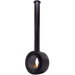 CLIMACITY Chimenea Bioetanol Techo 2,5 kW Syke Redonda 1 l. Negro