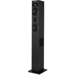 NGS Torre de sonido Sky Charm 80W compatible con tecnología Bluetooth, Incluye mando a distancia . Negro