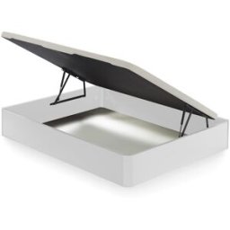Ecus Canapé abatible de madera con apertura lateral Sora . (Cama 90 x 190 cm) Blanco