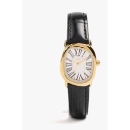 Parfois Reloj de mujer con cierre de hebilla en liso. Negro