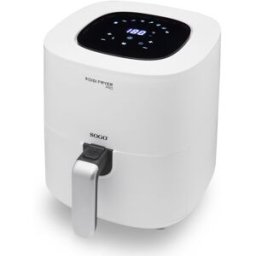 Sogo Freidora de aire con capacidad de 4,5 litros. Blanco