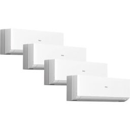 HAIER Aire acondicionado Multisplit 4x1 Inverter con 2.408 frig-h + 2.408 frig-h + 2.408 frig-h + 3.010 frig-h - Expert 25+25+25+35-75 Blanco. Blanco