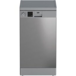 Beko Lavavajillas 10 servicios, 5 programas, 45 cm - DVS05024X. Acero Inox