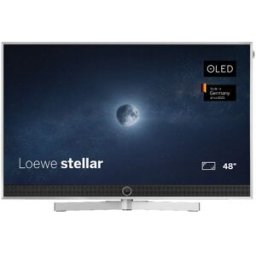 Loewe TV OLED 121 cm (48'') stellar 48 UHD 4K, HDR, Wi-Fi y Smart TV con barra sonido 80W y DR+. Aluminio cepillado / Aluminio mate
