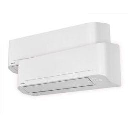 Toshiba Aire acondicionado Multisplit 2x1 con 1.720 frig-h + 2.838 Kcal-h - BASIC 7+13. Blanco