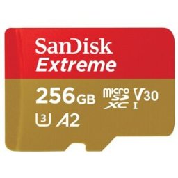 SanDisk Tarjeta de memoria Extrem MicroSDXC 256GB. Rojo / Negro