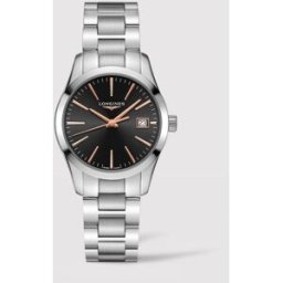 Longines Reloj de mujer L23864526 Conquest de acero. Negro