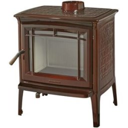 Hergom Estufa de Leña Shelburne Esmaltada Marrón. Madera