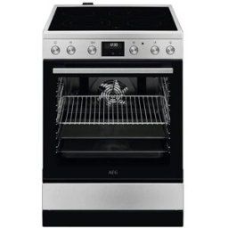 AEG Cocina compacta con placa vitrocerámica 4 zonas y horno multifunción - CCB6642CBM. Negro