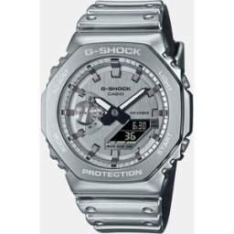 Casio Reloj de hombre Fine Metallic Series GM-2100YM-8AER de silicona plateada. Plata