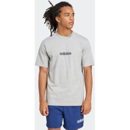 Adidas Camiseta de hombre Essentials Linear Single Jersey . Gris