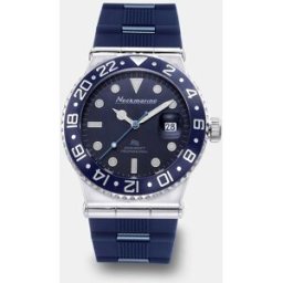 Neckmarine Reloj de hombre aquamatic automático de caucho. (L) Azul