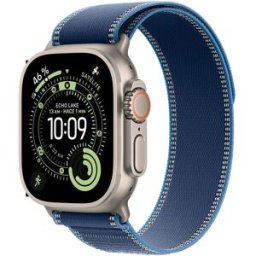 Apple Watch Ultra 3 GPS + Cellular 49mm Titanio natural con Correa Loop Trail Azul-Azul Brillante (S-M). Titanio Natural