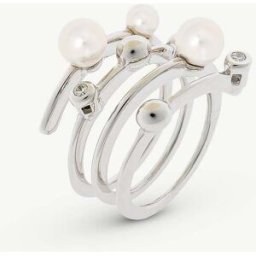Majorica Anillo perlas planet. (17) Blanco