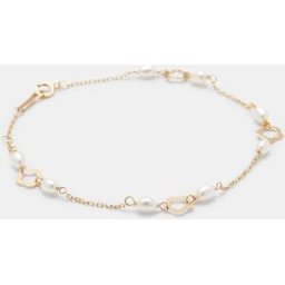 El Corte Inglés Pulsera de oro y perlas. Blanco