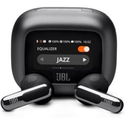 JBL Auriculares True Wireless Live Flex 3 con cancelación de ruido, diseño Open Stick y audio de alta resolución. Negro