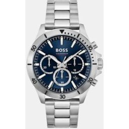 Boss Reloj de hombre Troper 1514069 cronógrafo de acero. Plata