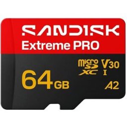 SanDisk Tarjeta de memoria MicroSDXC Extreme PRO 64GB.