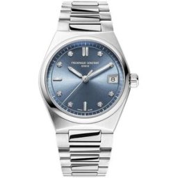Frederique Constant Reloj de mujer highlife fc-240lnd2nh26b cuarzo ladies cuarzo esfera azul claro caja de acero. Plata