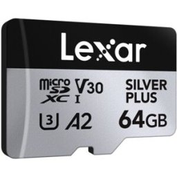 Lexar Tarjeta de memoria MicroSD Silver 64GB. Plata
