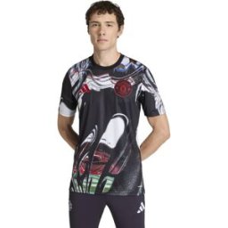 Adidas Camiseta de hombre Manchester United FC 2025-2026 Pre Match . (L) Rojo / Blanco