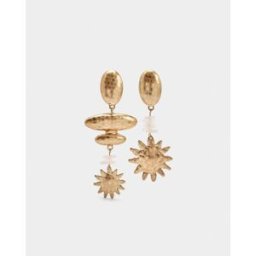 Parfois Pendientes con abalorios decorativos y perlas. Blanco