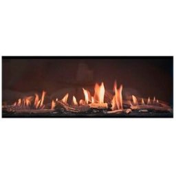 NORA FLAMES Chimenea Gas LPG Pano 1100 Frontal. Negro