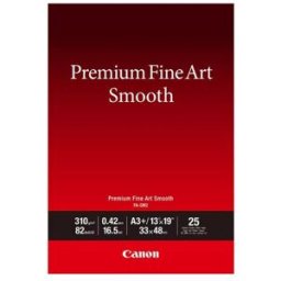 Canon Papel fotográfico Premium Fine Art Smooth FA-SM2, A3 Plus 25 hojas. Blanco