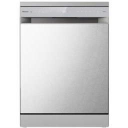 Hisense Lavavajillas 16 servicios, Bandeja para cubiertos, 60 cm - HS673A90X. Inox
