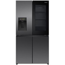 Hisense Frigorífico Americano 4 Puertas, Total No Frost -RQ600P7SKE. Negro