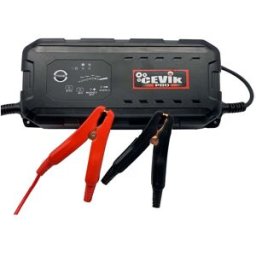 CEVIK PRO Cargador de Batería 12-24 12V-7A. Negro