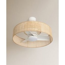 El Corte Inglés Ventilador de techo con luz LED y motor DC Nilo XL . Natural