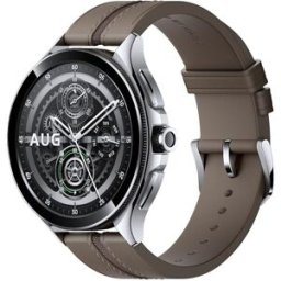 Xiaomi Watch 2 Pro 4G LTE Plata con correa de piel marrón Smartwatch. Plata