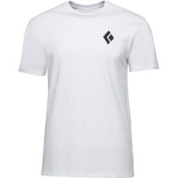 Black Diamond Camiseta de hombre Ss Equipmnt For Alpinist Tee . Blanco roto