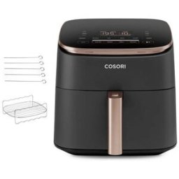 Cosori Freidora de aire Turbo Blaze Chef Edition con capacidad de 6 litros. Negro