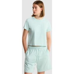 The North Face Camiseta recta para mujer Essential Cutie . (XS) Azul claro