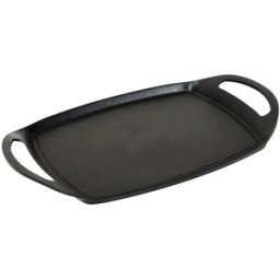 El Corte Inglés Plancha rectangular de aluminio forjado Zircón . (Plancha de asar de 36 cm) Negro