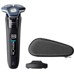 Philips Afeitadora eléctrica Serie 7000, máquina de afeitar hombre en seco y mojado, soporte de carga y funda.