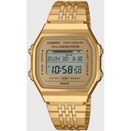 Casio Reloj de hombre Vintage ABL-100WEG-9AEF Digital de acero dorado. Oro