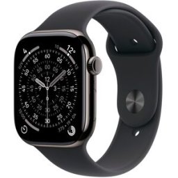 Apple Watch Series 11 GPS + Cellular 46mm Titanio pizarra con Correa Deportiva Negro (S-M). Titanio Pizarra
