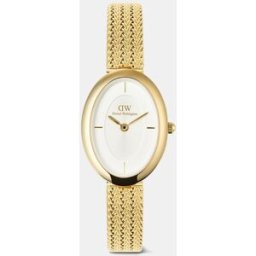 Daniel Wellington Reloj de mujer Juliette DW00100882 de malla de acerro dorado. Blanco