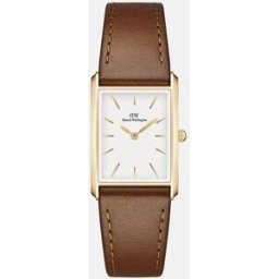 Daniel Wellington Reloj de mujer The Bound DW00100696 de piel marrón. Marrón