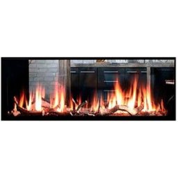 NORA FLAMES Chimenea Gas Natural Pano 2000 Túnel. Negro