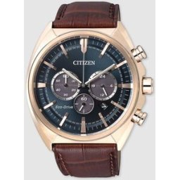Citizen Reloj de hombre CA4283-04L Eco-Drive de piel marrón. Marrón