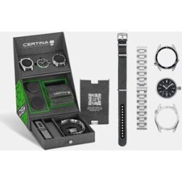 Certina Reloj de hombre DS+ C0414071905100 automático de acero gris. Negro