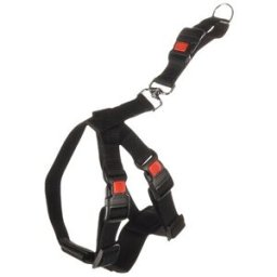 Flamingo Arnés de seguridad para el coche para perros Duma. (M) Negro