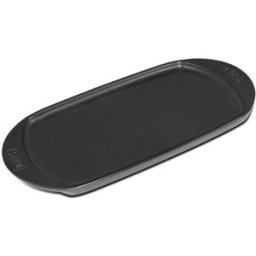 Weber Plancha de cerámica 29 cm para barbacoa . Negro