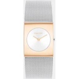 Calvin Reloj CK Pulse 25100063 de malla de acero. Plata