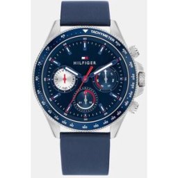 Tommy Hilfiger Reloj de hombre Clark 1792209 de piel azul. Azul
