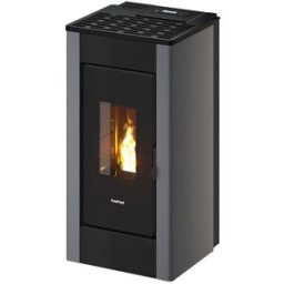 FREEPOINT Estufa Pellets Sharp Airtight Wi-Fi 7 kW. Titanio